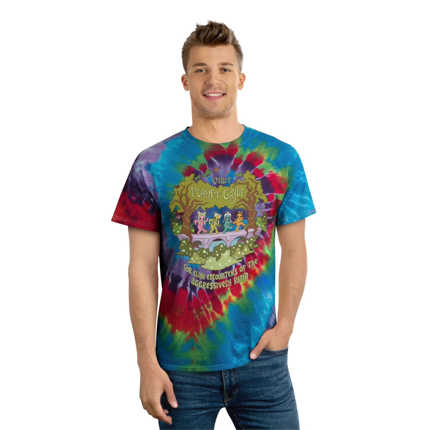 Visit Planet Gayle - Spiral Tie-Dye Tee