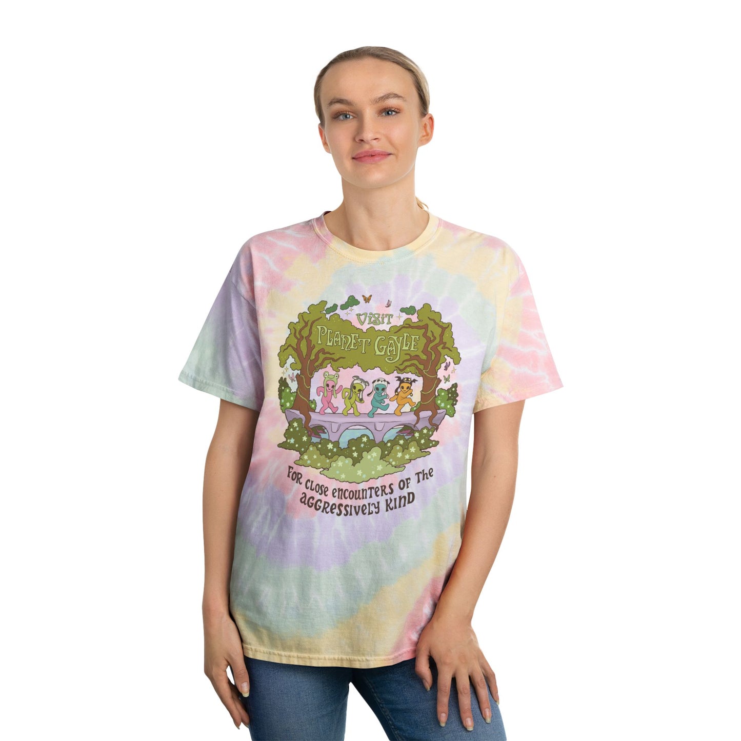 Visit Planet Gayle - Spiral Tie-Dye Tee