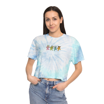 Gayleians on Parade - Women's Tie-Dye Crop Tee - Blue