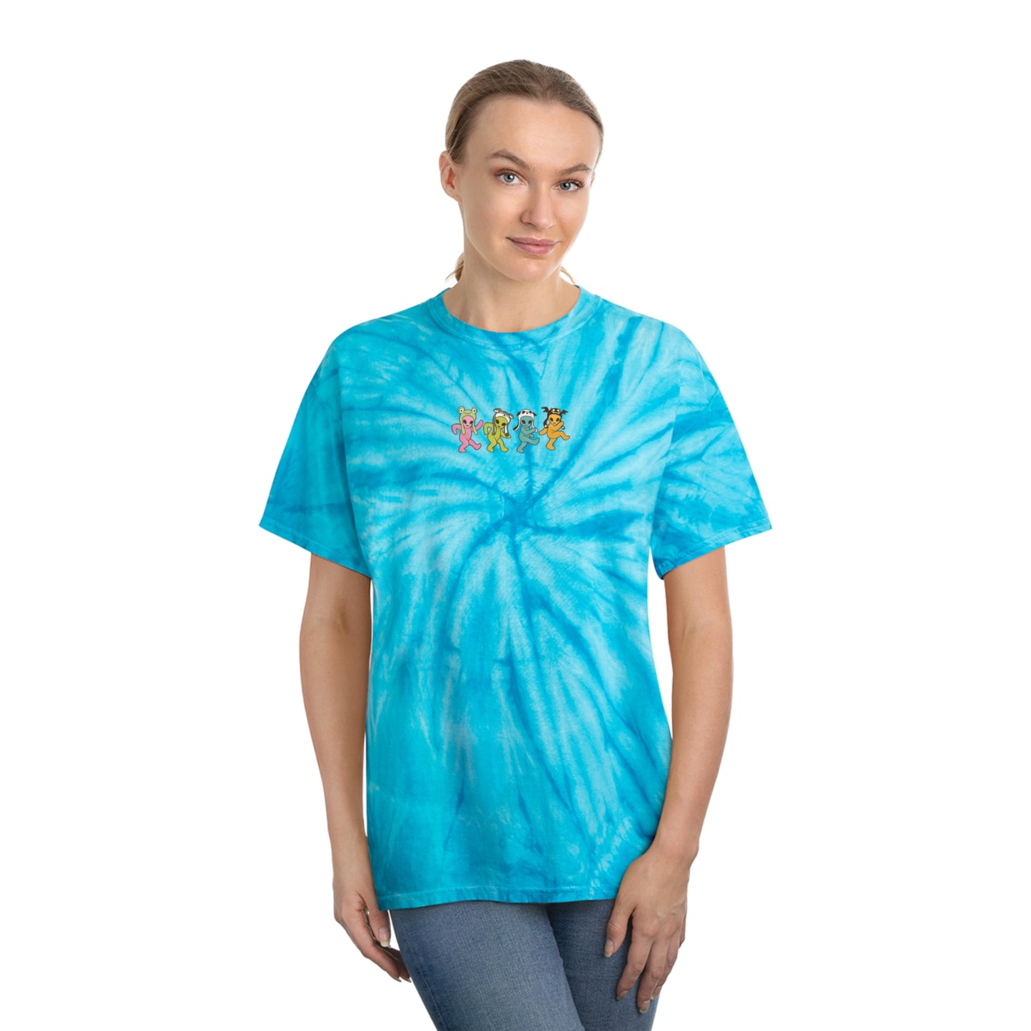 Gayleians On Parade - Tie-Dye Tee Turquoise Cyclone