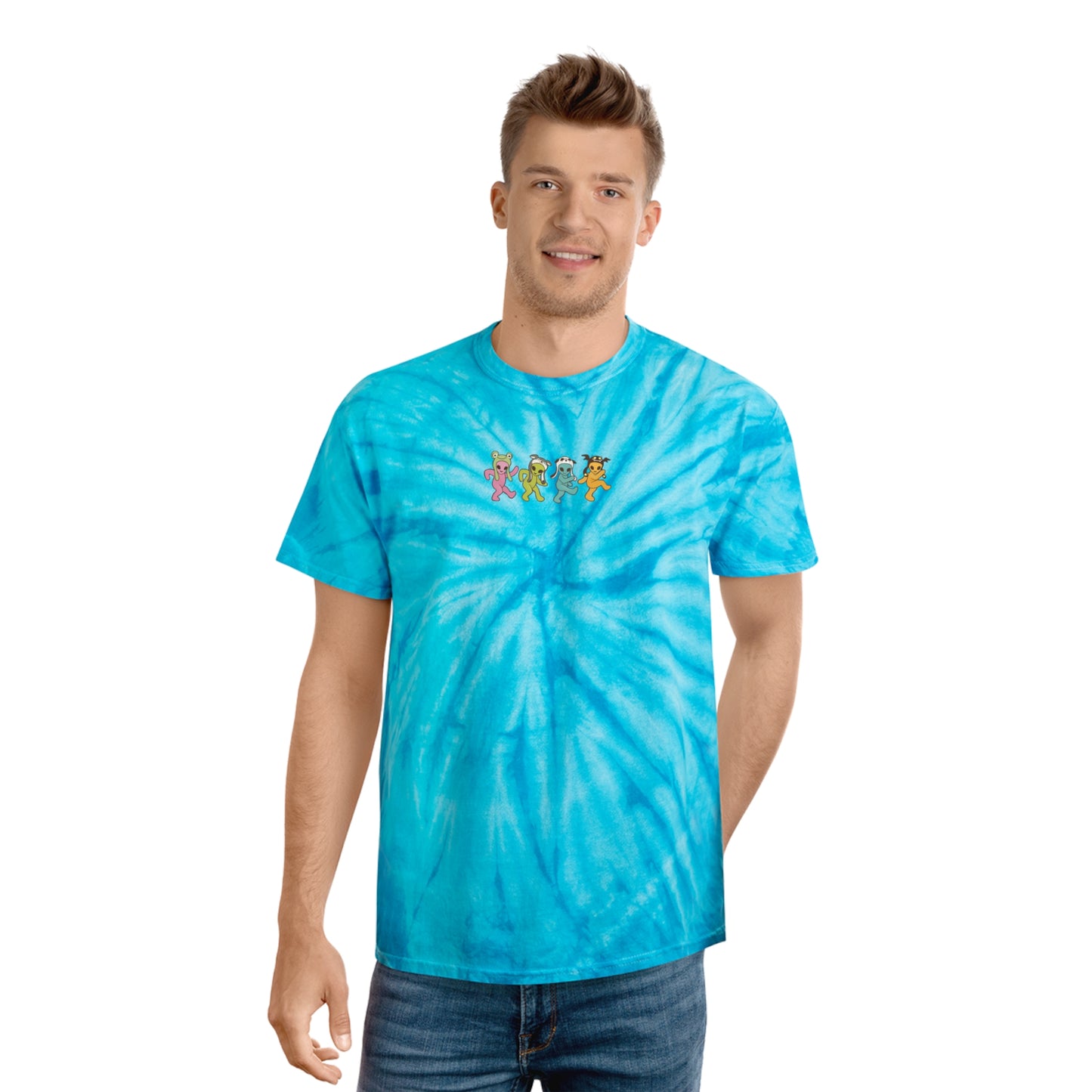 Gayleians On Parade - Tie-Dye Tee Turquoise Cyclone