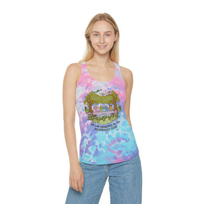 Visit Planet Gayle - Tie Dye Racerback Tank Top - Purple